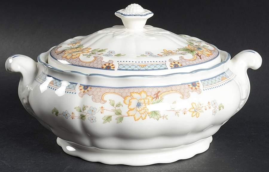 Temple Garden Round Covered Vegetable by Royal Doulton-1