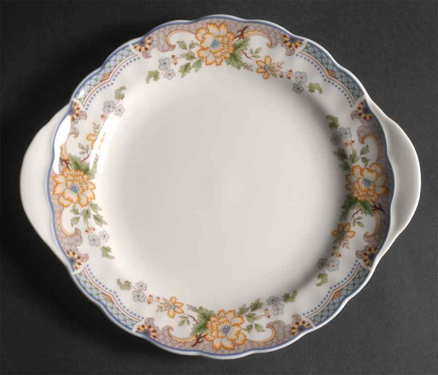 Temple Garden Handled Cake Plate by Royal Doulton-1