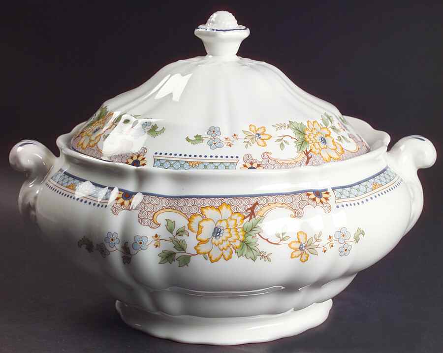 Temple Garden Tureen &  Lid by Royal Doulton-1