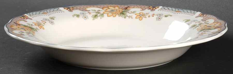 Temple Garden Rim Soup Bowl by Royal Doulton-1