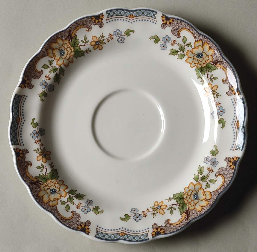 Temple Garden Saucer for Cream Soup Bowl by Royal Doulton-1