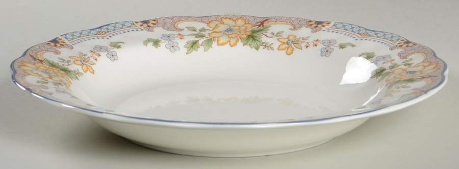 Temple Garden Large Rim Soup Bowl by Royal Doulton-1