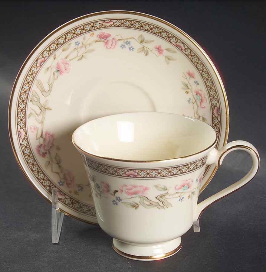 Terrace Hill Footed Cup & Saucer Set by Royal Doulton-1