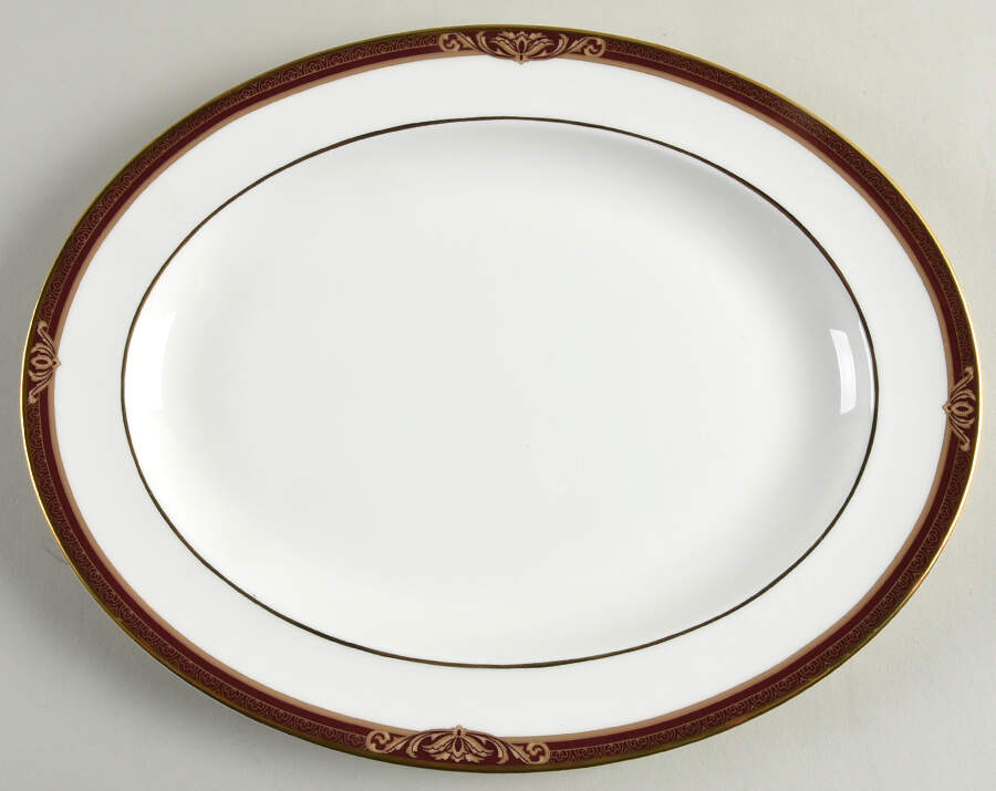 Tennyson 13" Oval Serving Platter by Royal Doulton-1
