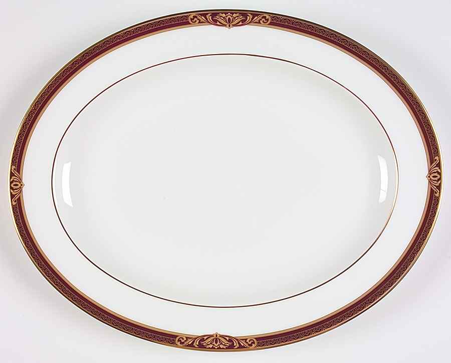 Tennyson 13" Oval Serving Platter by Royal Doulton-1