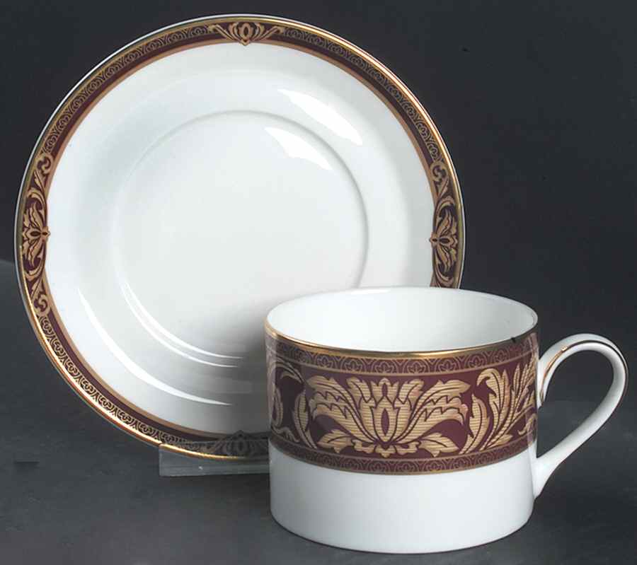 Tennyson Flat Cup & Saucer Set by Royal Doulton-1