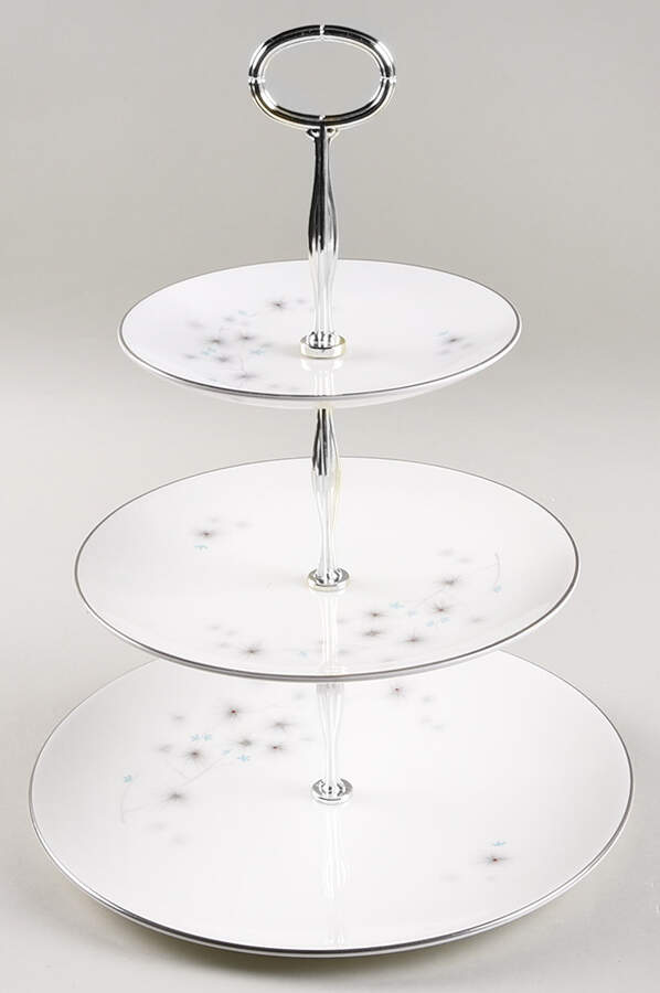 Thistledown 13 7/8"-14 1/4" 3-Tiered Serving Tray(DP,SP,BB) HC by Royal Doulton-1