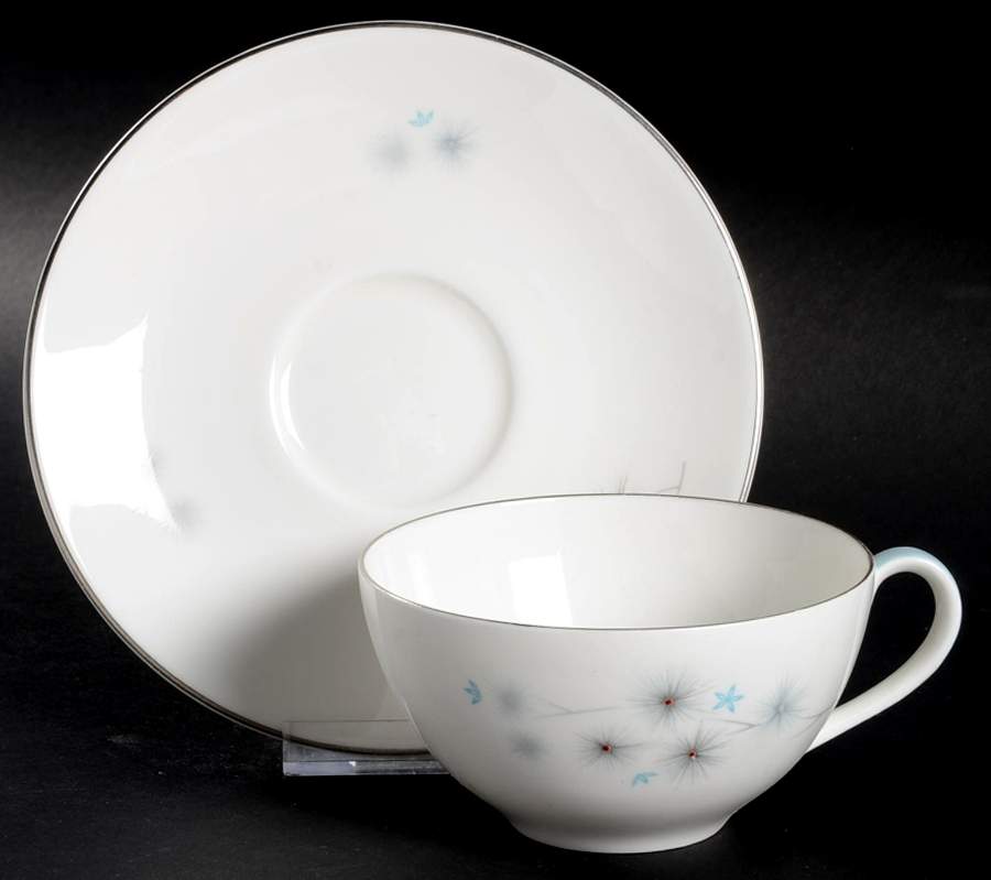 Thistledown Flat Cup & Saucer Set by Royal Doulton-1