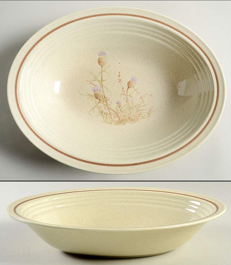 Thistledown 10" Oval Vegetable Bowl by Royal Doulton-1