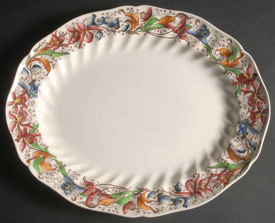 Tintern 15" Oval Serving Platter by Royal Doulton-1