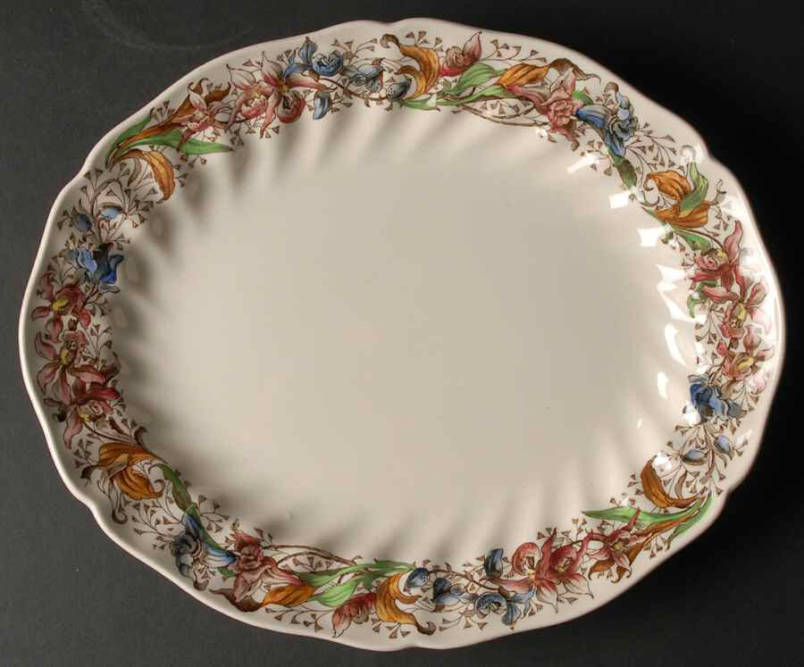 Tintern 11" Oval Serving Platter by Royal Doulton-1