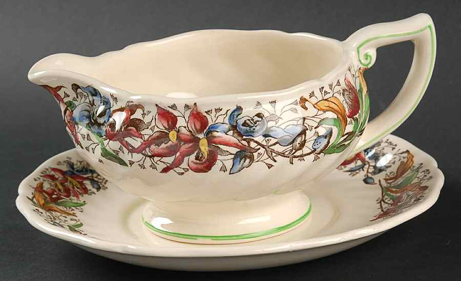 Tintern Gravy Boat & Underplate by Royal Doulton-1