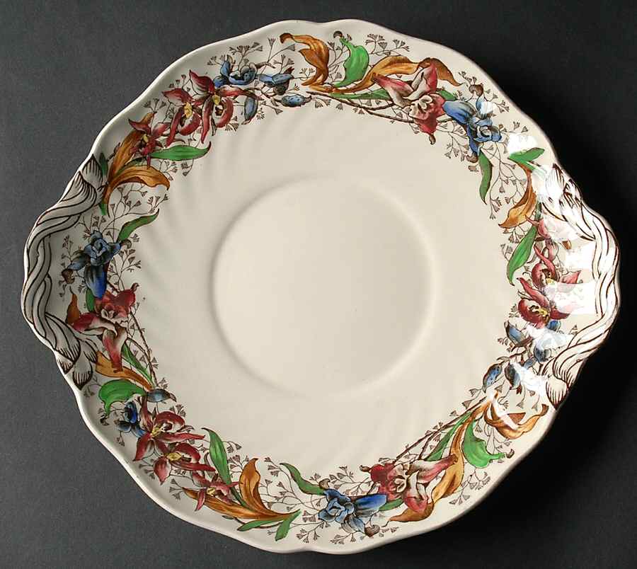 Tintern Handled Cake Plate by Royal Doulton-1