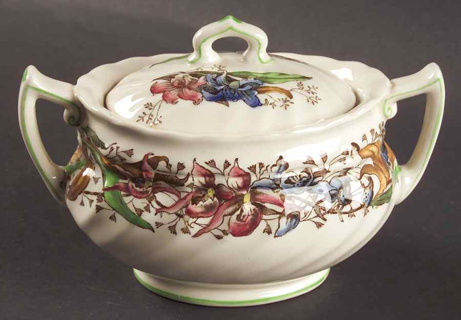 Tintern Sugar Bowl & Lid by Royal Doulton-1