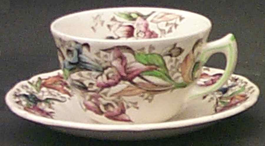 Tintern Flat Cup & Saucer Set by Royal Doulton-1