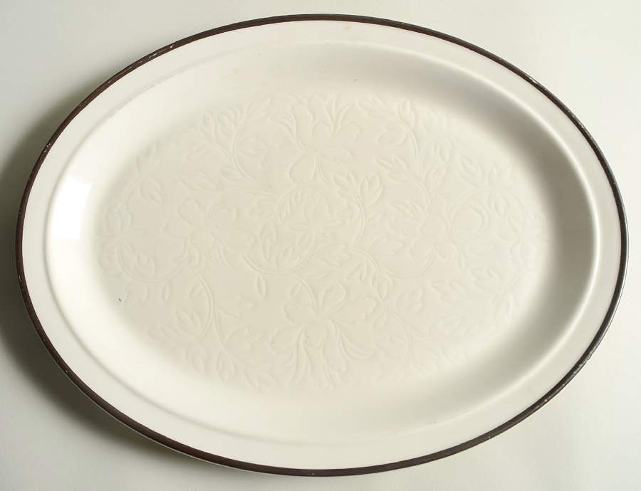 Ting Brown 16" Oval Serving Platter by Royal Doulton-1