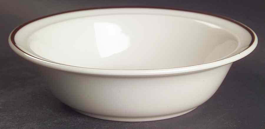 Ting Brown Rim Fruit/Dessert (Sauce) Bowl by Royal Doulton-1