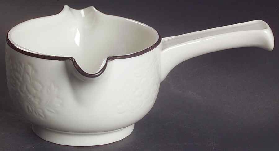 Ting Brown Gravy Boat w/Stick Handle by Royal Doulton-1