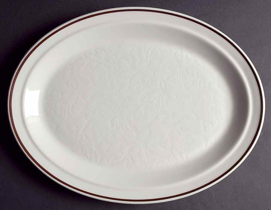 Ting Brown 13" Oval Serving Platter by Royal Doulton-1