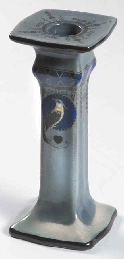 Bird of Paradise A Tall Candlestick by Royal Doulton-1