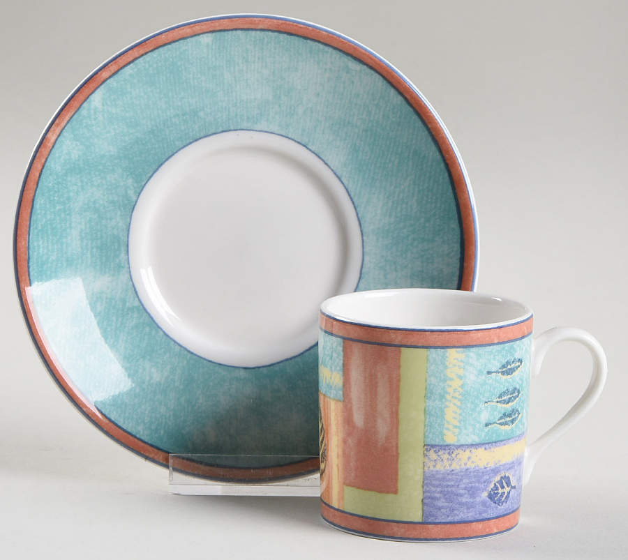 Trailfinder Flat Demitasse Cup & Saucer Set by Royal Doulton-1