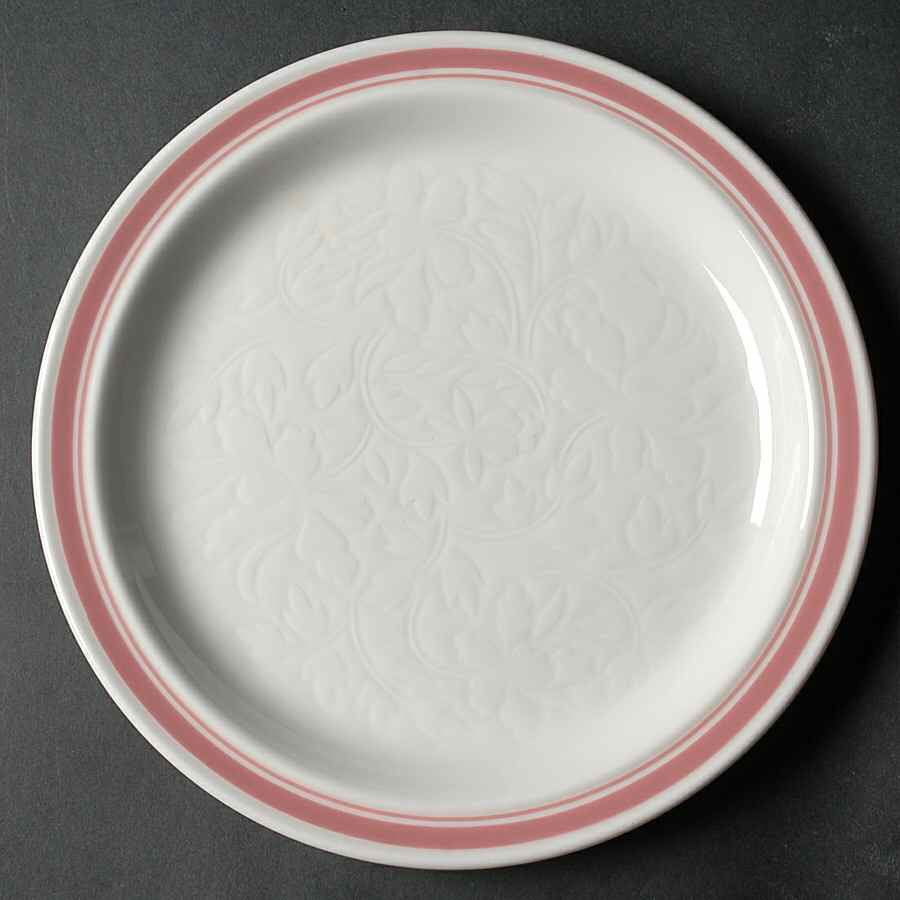 Tracery Coral Salad Plate by Royal Doulton-1