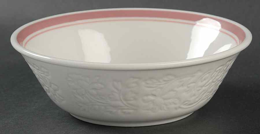 Tracery Coral Coupe Cereal Bowl by Royal Doulton-1