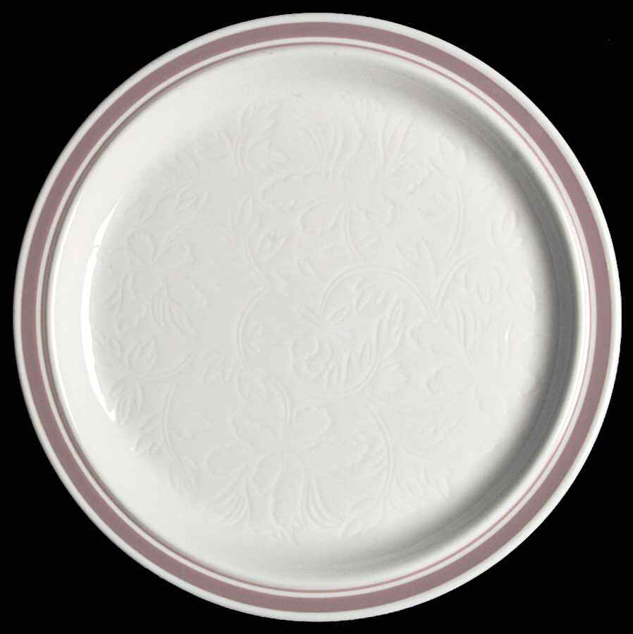 Tracery Coral Dinner Plate by Royal Doulton-1