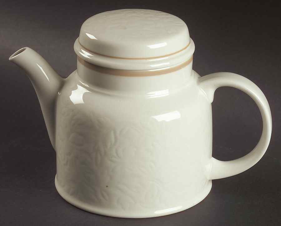 Tracery Mocha Teapot & Lid by Royal Doulton-1