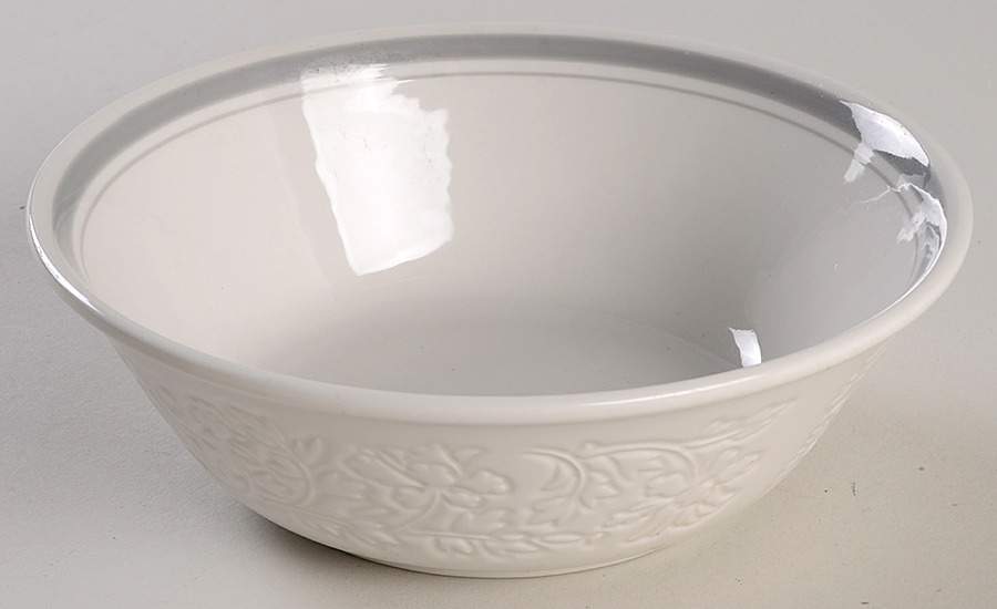 Tracery Smoke Coupe Cereal Bowl by Royal Doulton-1