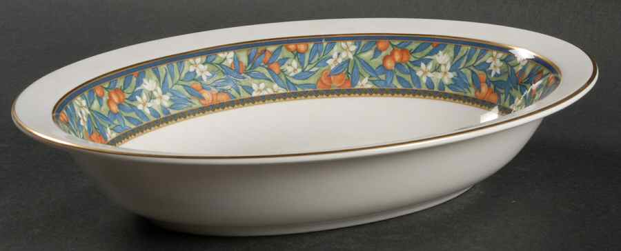 Tudor Grove 10" Oval Vegetable Bowl by Royal Doulton-1