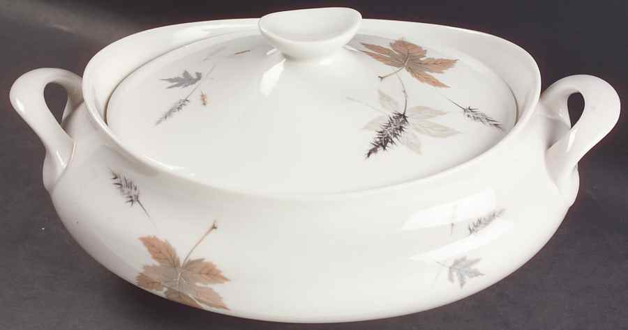 Tumbling Leaves Oval Covered Vegetable by Royal Doulton-1