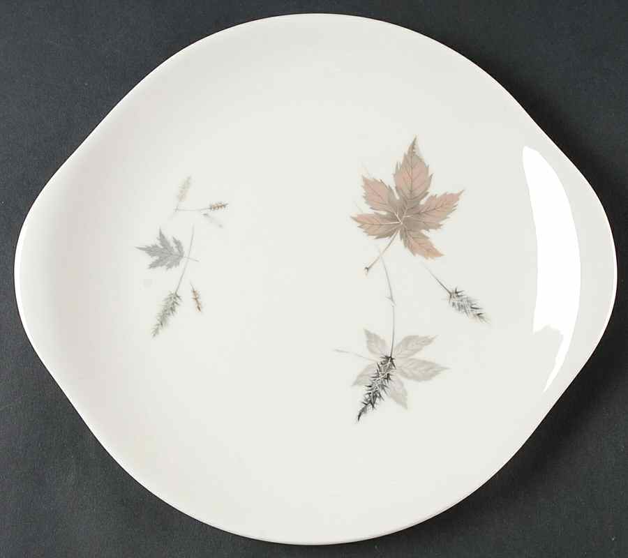 Tumbling Leaves Handled Cake Plate by Royal Doulton-1