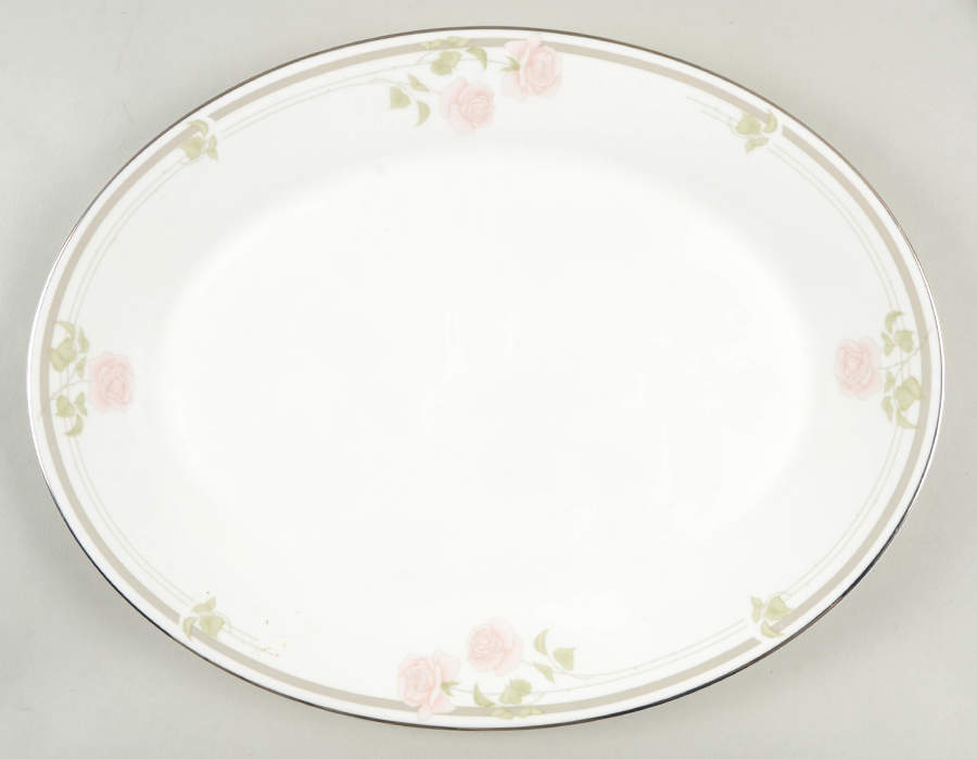 Twilight Rose 13" Oval Serving Platter by Royal Doulton-1