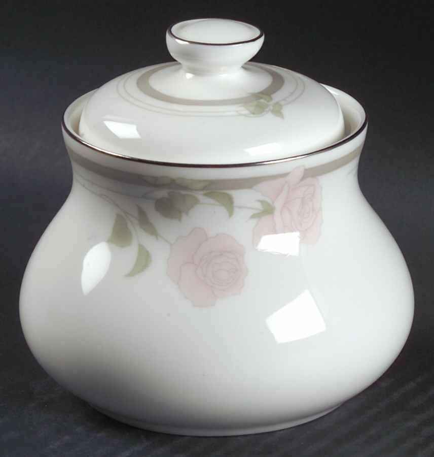 Twilight Rose Sugar Bowl & Lid by Royal Doulton-1