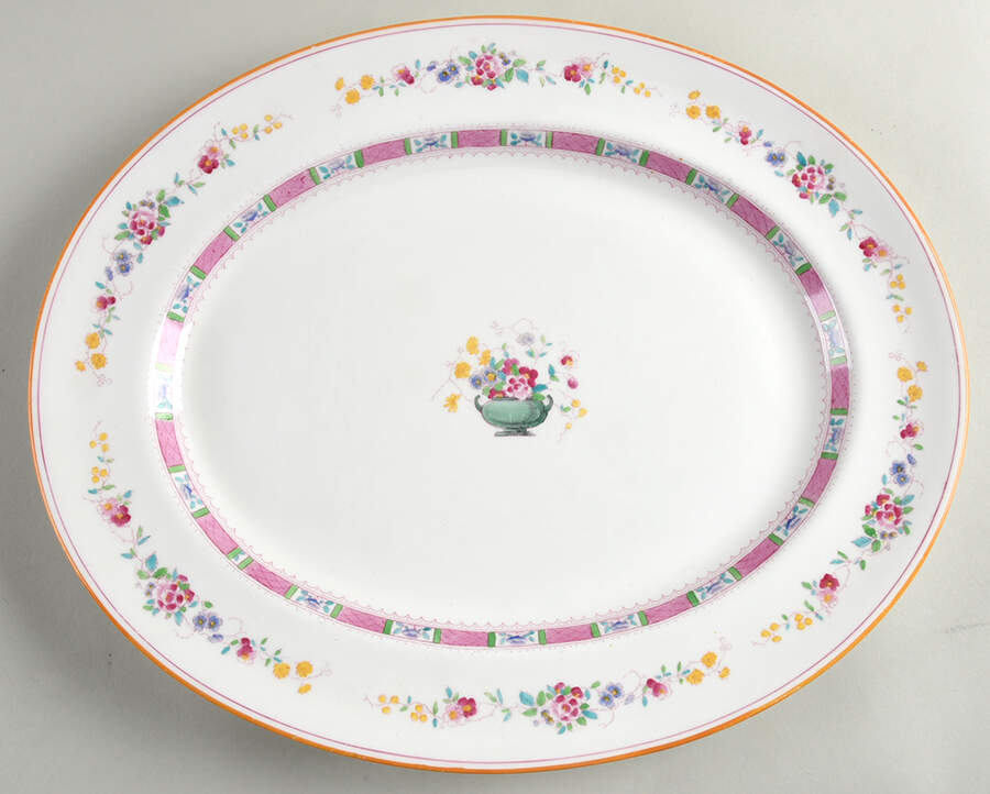 Urn 17" Oval Serving Platter by Royal Doulton-1