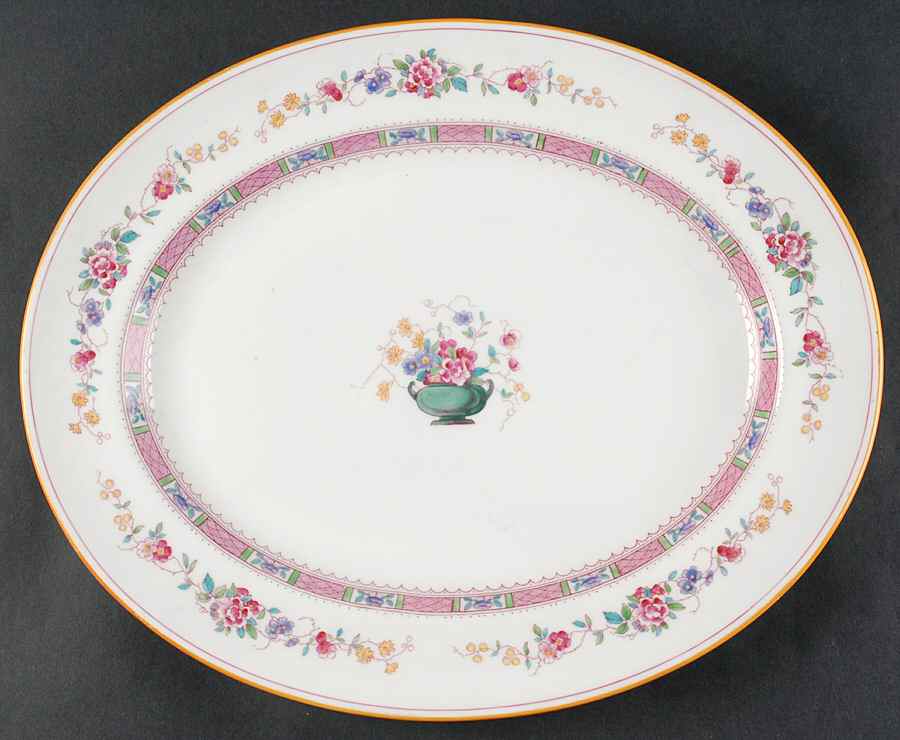 Urn 15" Oval Serving Platter by Royal Doulton-1