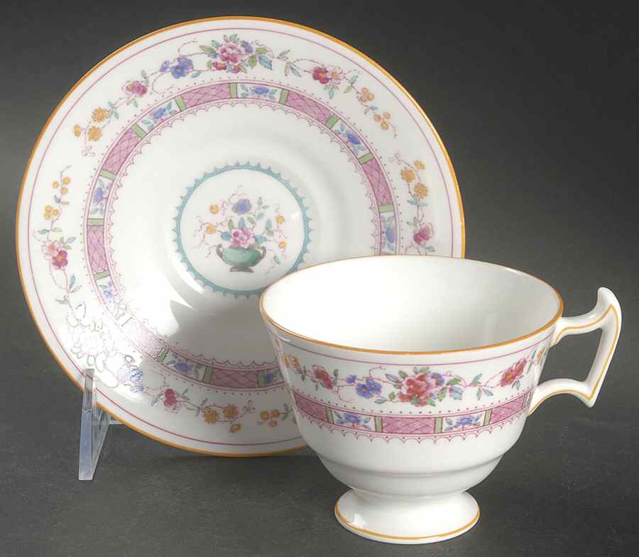 Urn Footed Cup & Saucer Set by Royal Doulton-1