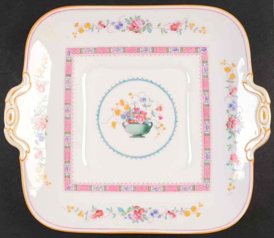 Urn Square Handled Cake Plate by Royal Doulton-1