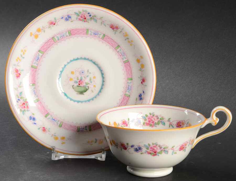 Urn Footed Cup & Saucer Set by Royal Doulton-1