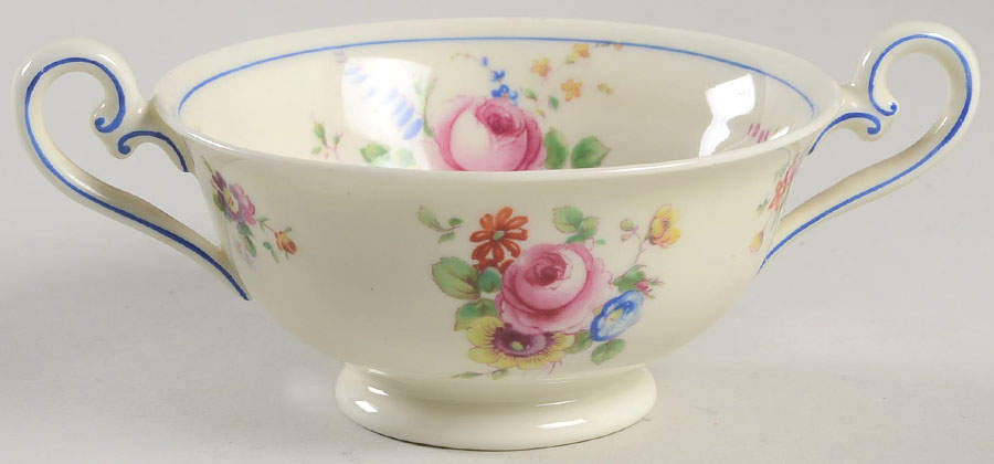 V335 Footed Bouillon Cup & Saucer by Royal Doulton-1