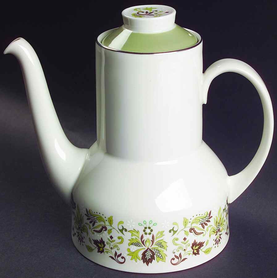 Vanity Fair Coffee Pot & Lid by Royal Doulton-1