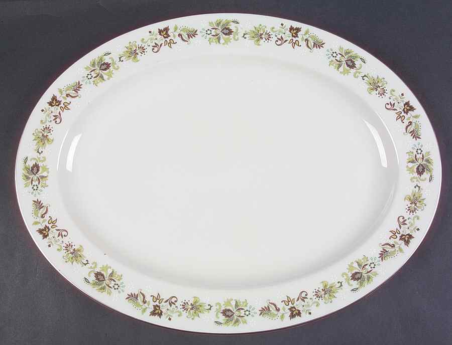 Vanity Fair 16" Oval Serving Platter by Royal Doulton-1