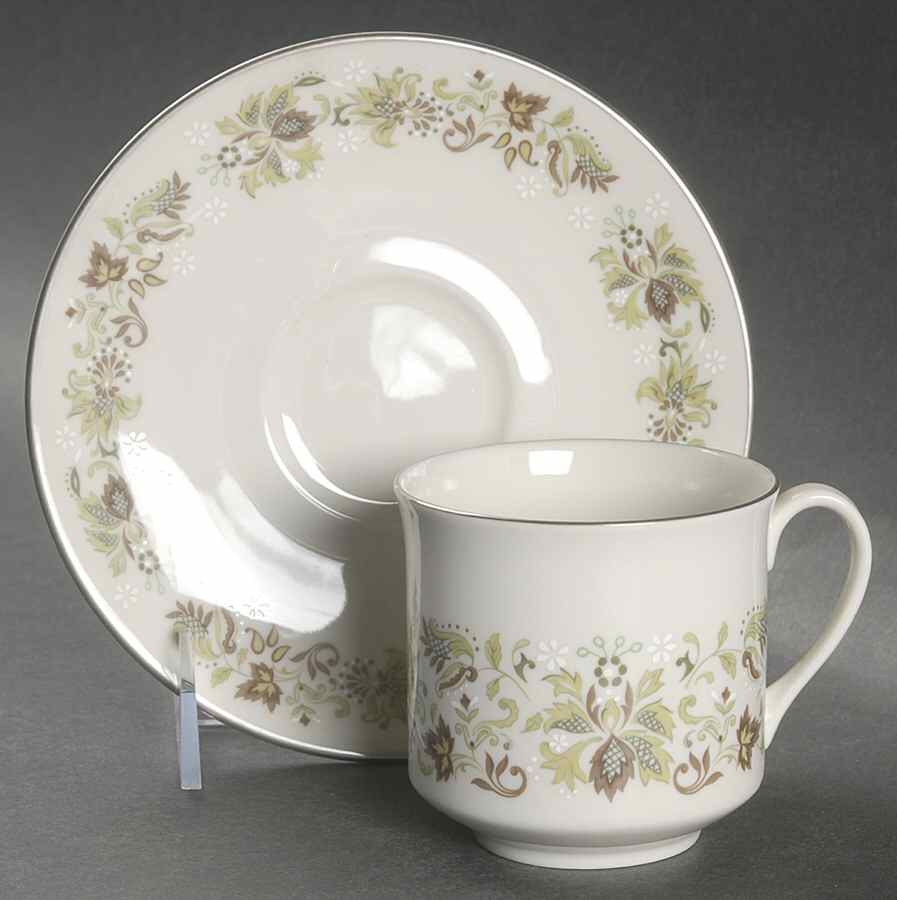 Vanity Fair Flat Cup & Saucer Set by Royal Doulton-1
