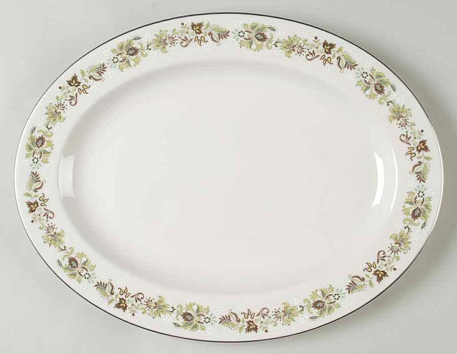 Vanity Fair 13" Oval Serving Platter by Royal Doulton-1