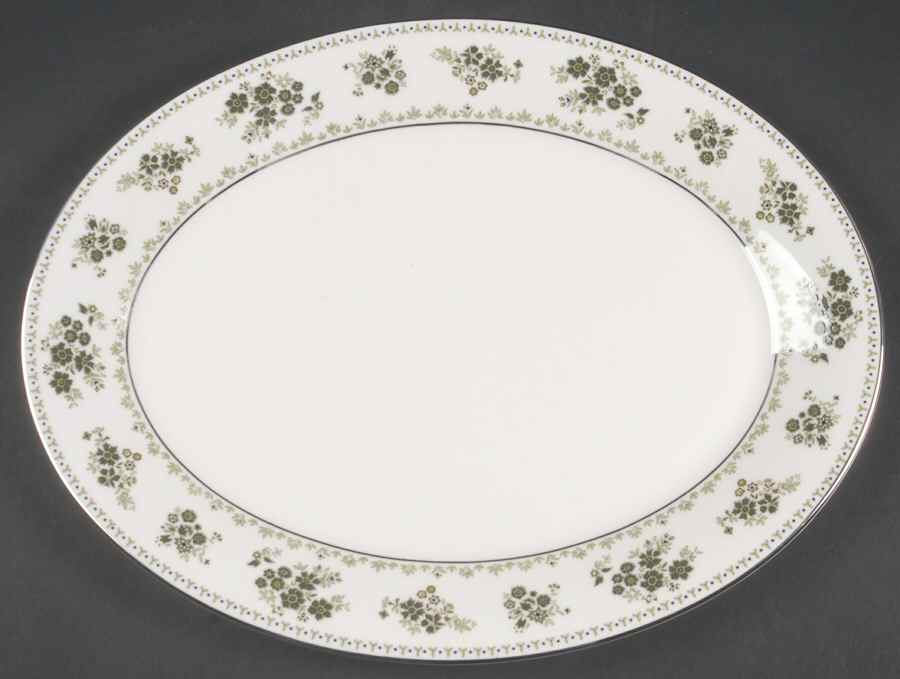 Valley Green 13" Oval Serving Platter by Royal Doulton-1