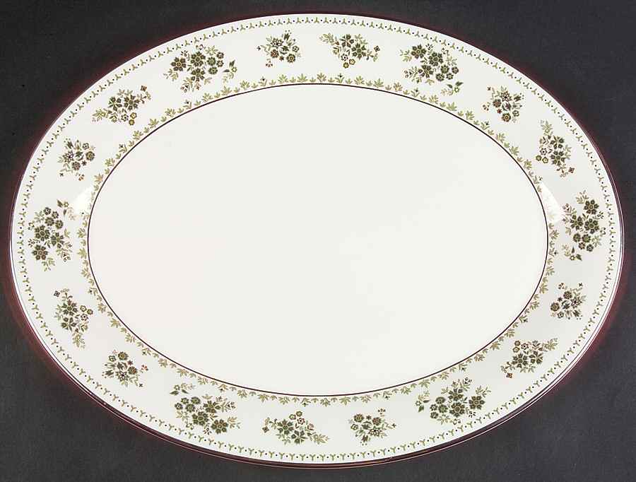 Valley Green 16" Oval Serving Platter by Royal Doulton-1