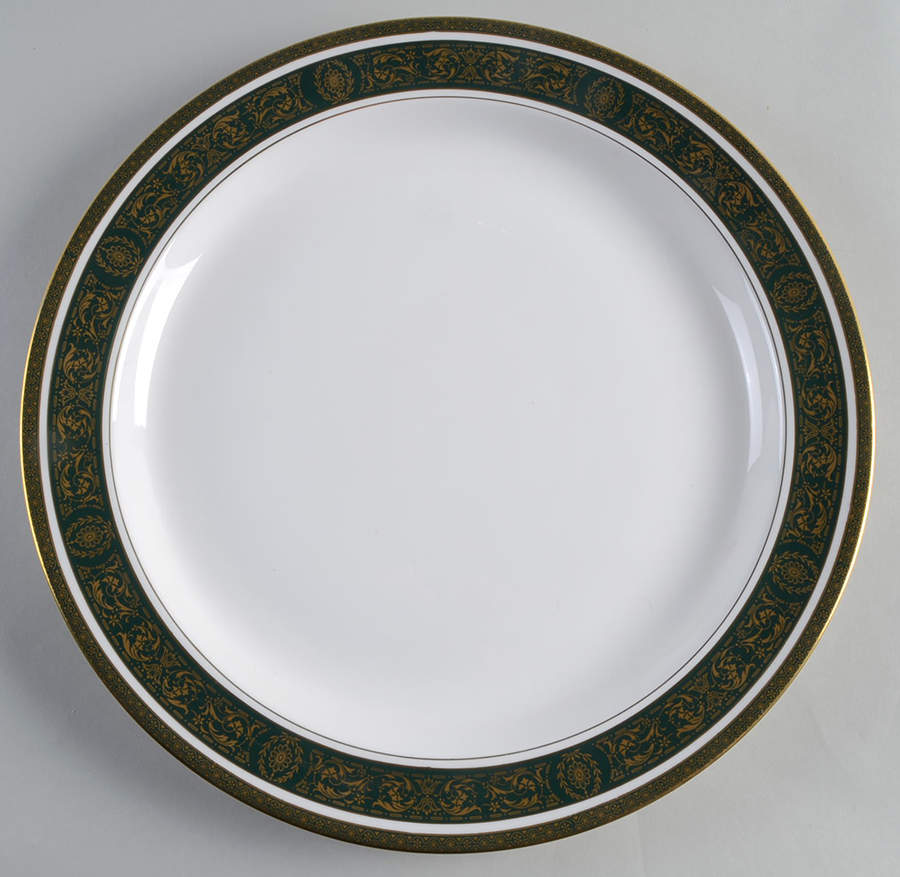 Vanborough Green 13" Chop Plate (Round Platter) by Royal Doulton-1