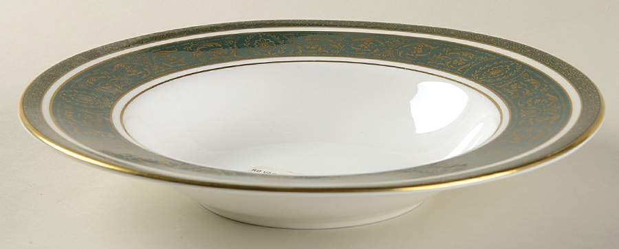 Vanborough Green Rim Soup Bowl by Royal Doulton-1