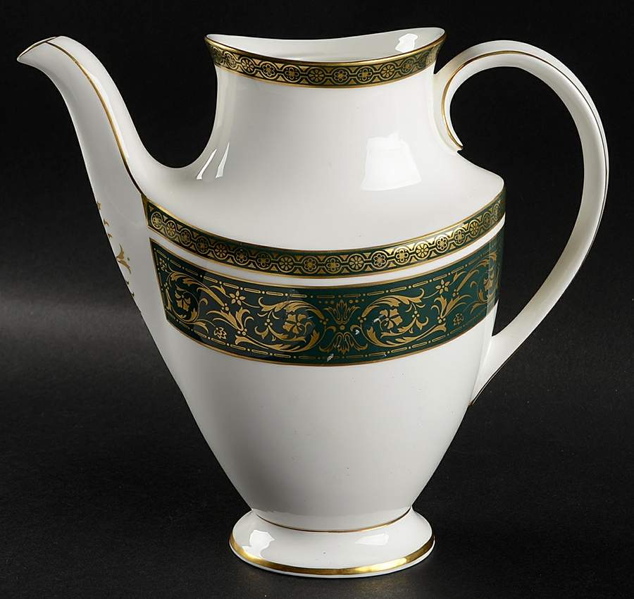 Vanborough Green Coffee Pot No Lid by Royal Doulton-1